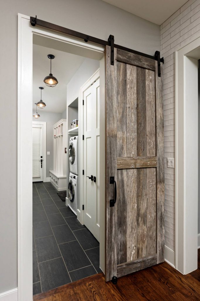 Image of Barn Door in laundry room