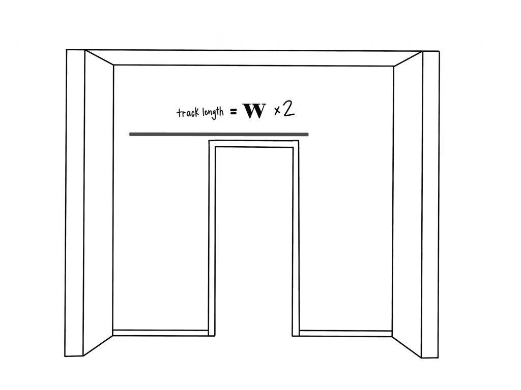 Image of 3 of 4 measuring for sliding barn door Sawmill Designs
