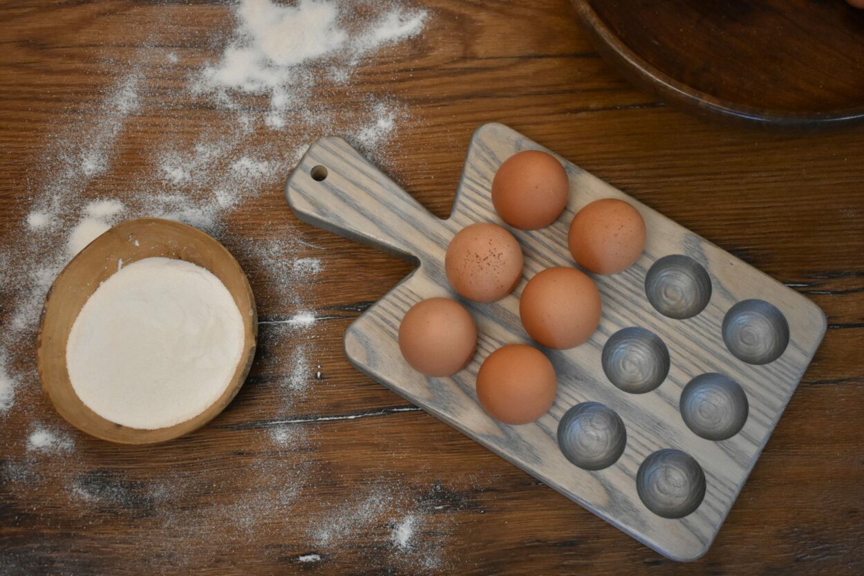 Farmhouse Egg Board: Gray Oil - Image 6