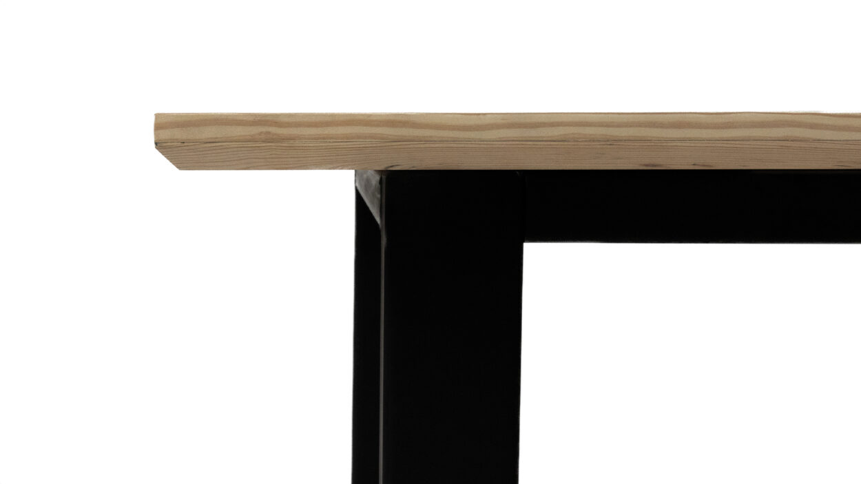 Washington Heart Pine Table Snow Under Bevel 1